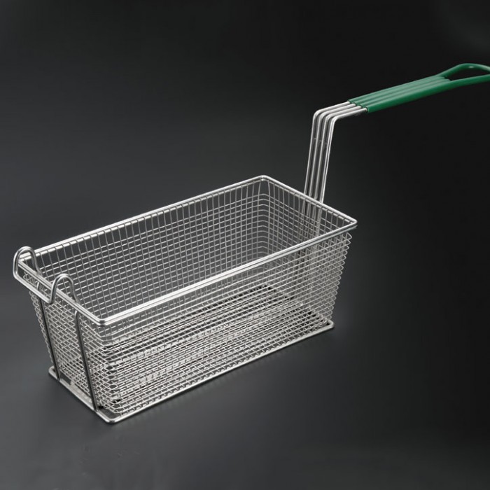 Fry basket with plastiso handle